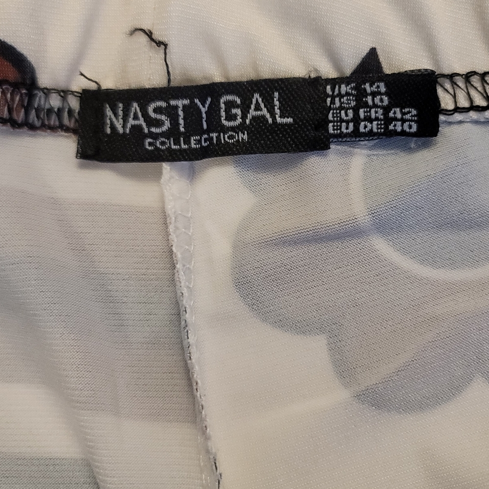 NASTY GAL FLORAL PRINT HOBO PANTS - Picture 5 of 5